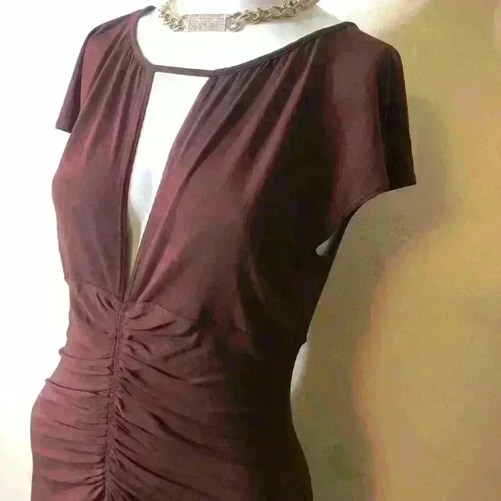 Max Studio Chocolate ๐ซ Brown Dress - Picture 3 of 5